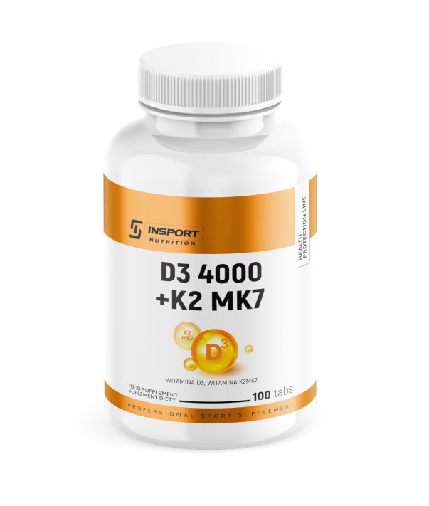InSport Witamina D3 K2 100 tabletek