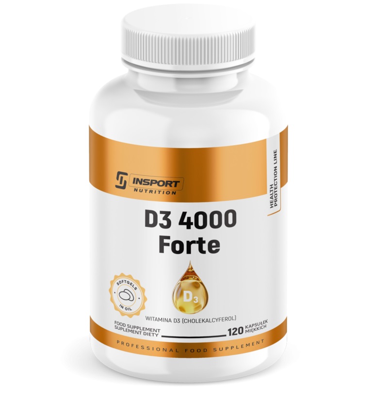 InSport Nutrition Witamina D3 4000 FORTE 120 kapsułek